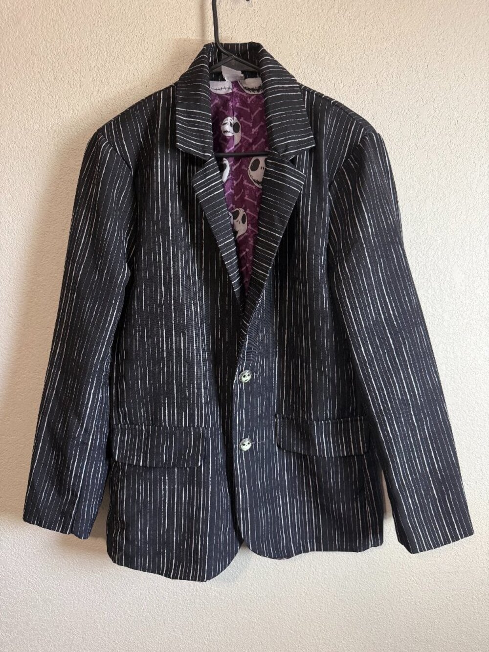 Spirit Halloween Jack Skellington Pinstripe Blazer Men's Medium